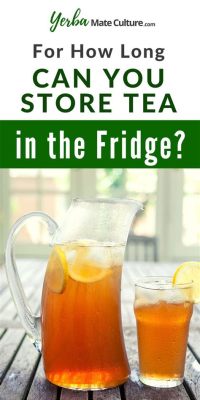 How Long Can Tea Last in the Fridge?